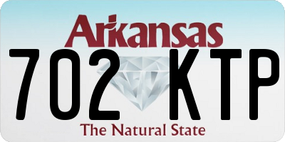 AR license plate 702KTP