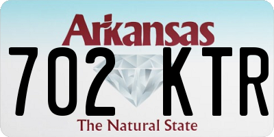 AR license plate 702KTR