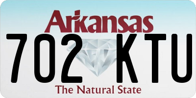 AR license plate 702KTU