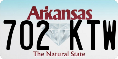 AR license plate 702KTW