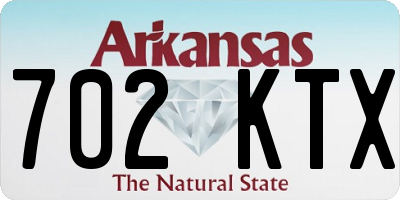 AR license plate 702KTX