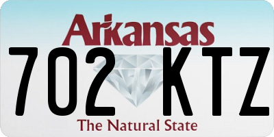 AR license plate 702KTZ