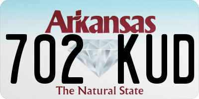 AR license plate 702KUD