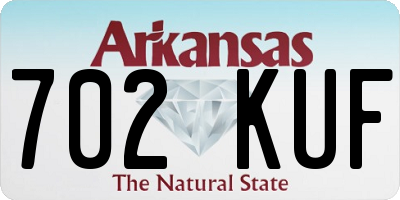 AR license plate 702KUF