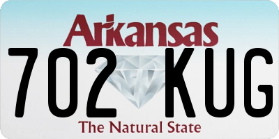 AR license plate 702KUG