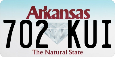 AR license plate 702KUI