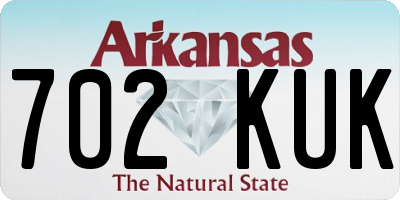 AR license plate 702KUK