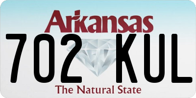 AR license plate 702KUL