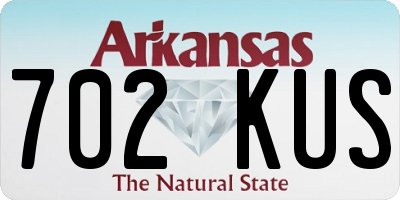 AR license plate 702KUS
