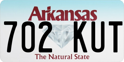 AR license plate 702KUT