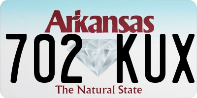 AR license plate 702KUX