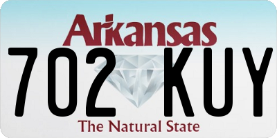 AR license plate 702KUY