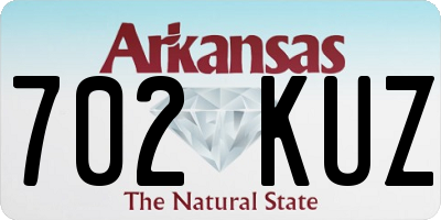 AR license plate 702KUZ