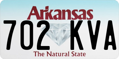 AR license plate 702KVA