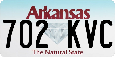 AR license plate 702KVC