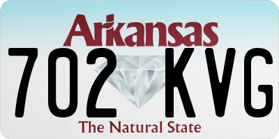 AR license plate 702KVG