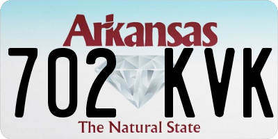 AR license plate 702KVK