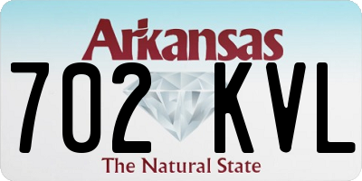 AR license plate 702KVL