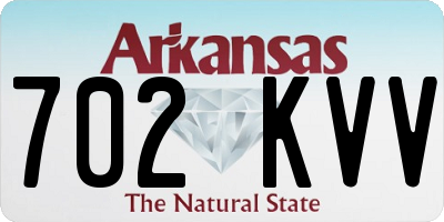 AR license plate 702KVV
