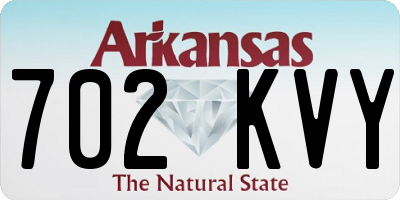 AR license plate 702KVY