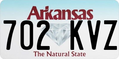 AR license plate 702KVZ