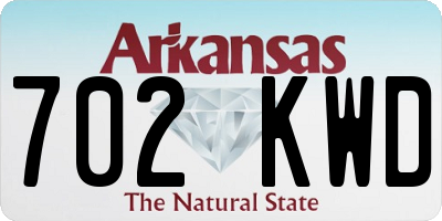 AR license plate 702KWD