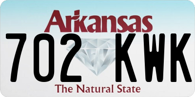 AR license plate 702KWK