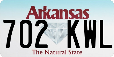 AR license plate 702KWL