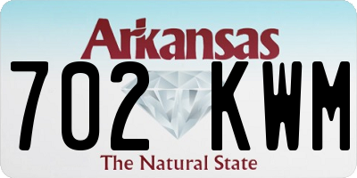 AR license plate 702KWM