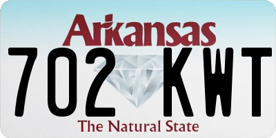 AR license plate 702KWT