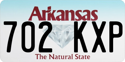 AR license plate 702KXP