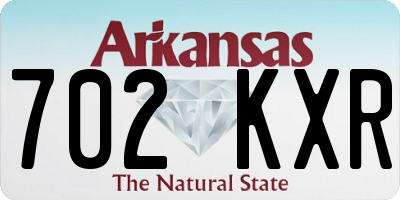 AR license plate 702KXR