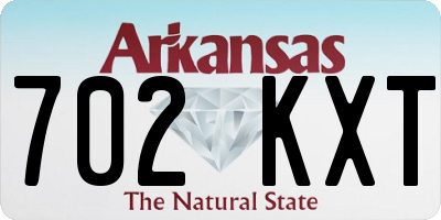 AR license plate 702KXT