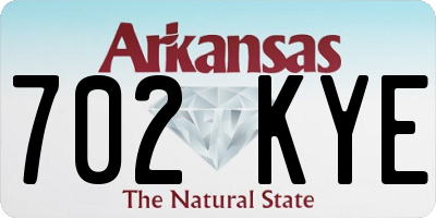 AR license plate 702KYE