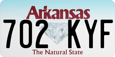 AR license plate 702KYF