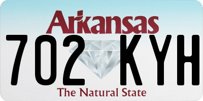 AR license plate 702KYH