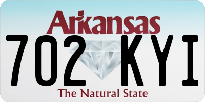AR license plate 702KYI