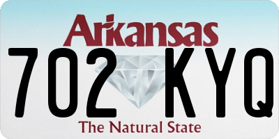 AR license plate 702KYQ