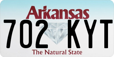 AR license plate 702KYT