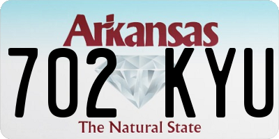 AR license plate 702KYU