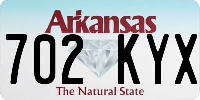 AR license plate 702KYX