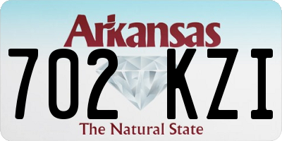 AR license plate 702KZI