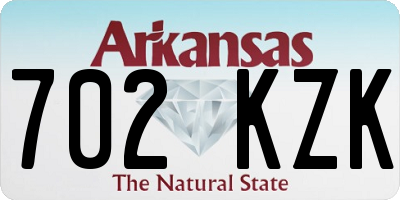 AR license plate 702KZK