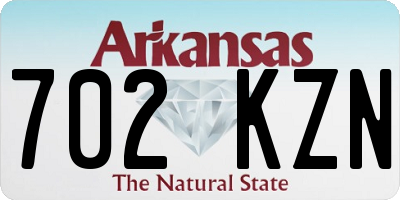 AR license plate 702KZN