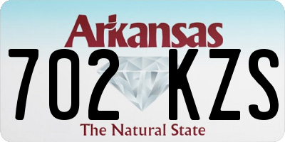 AR license plate 702KZS