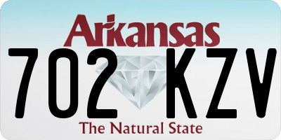 AR license plate 702KZV