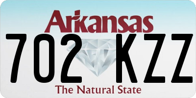 AR license plate 702KZZ