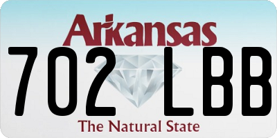 AR license plate 702LBB