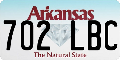 AR license plate 702LBC