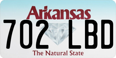 AR license plate 702LBD